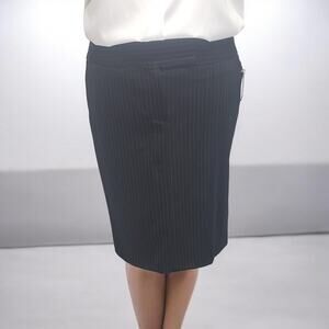 Atmosphere Plus 18 Black Pinstripe Pencil Skirt NWT Business Workwear Deadstock